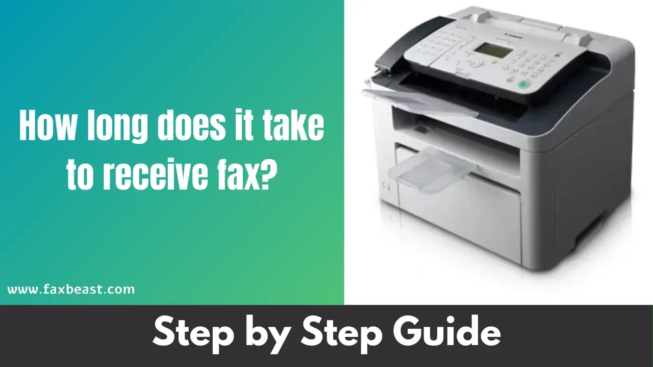 How long does it take to receive fax